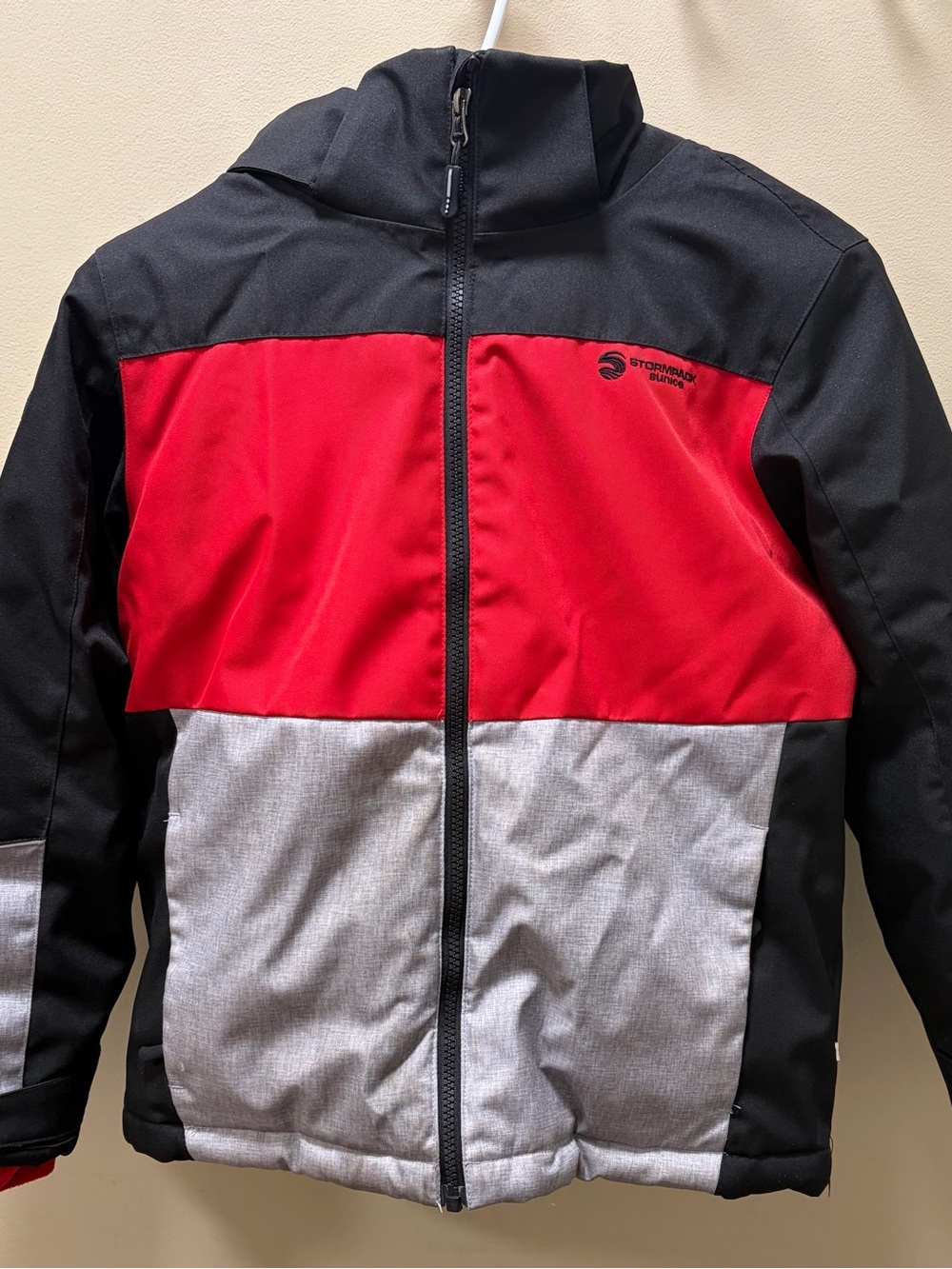 Sunice Red, Gray & Black Boys' Ski Jacket